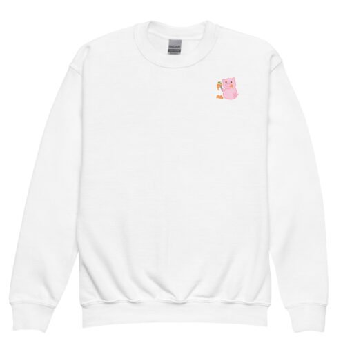 Youth crewneck sweatshirt Hungry Pig Spaghetti