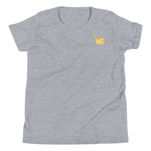 Youth Short Sleeve T-Shirt Orange Cat Outdoor - Image 7