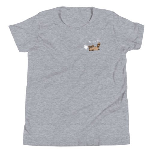 Youth Short Sleeve T-Shirt Raccoon Dandelion - Image 7