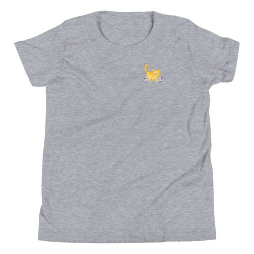 Youth Short Sleeve T-Shirt Orange Cat Outdoor - Image 7