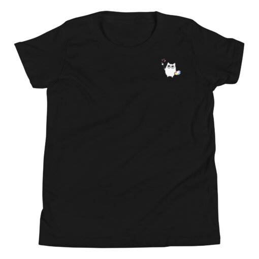 Youth Short Sleeve T-Shirt Little Ghost Painting - Image 2