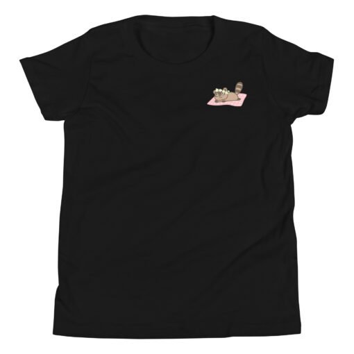 Youth Short Sleeve T-Shirt Raccoon Picnic - Image 2
