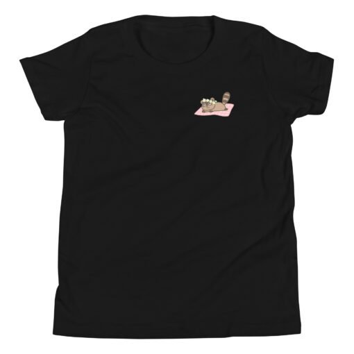 Youth Short Sleeve T-Shirt Raccoon Picnic - Image 2
