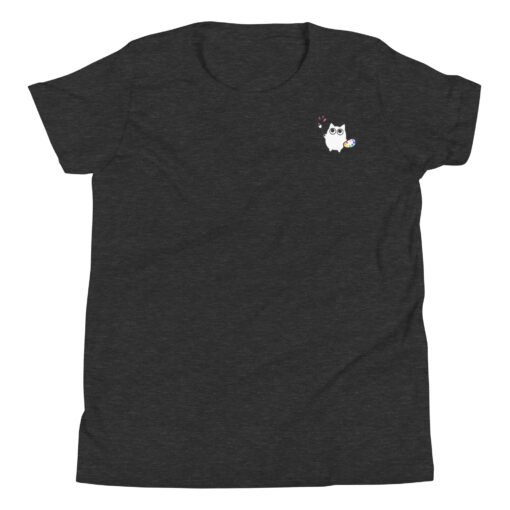 Youth Short Sleeve T-Shirt Little Ghost Painting - Image 6