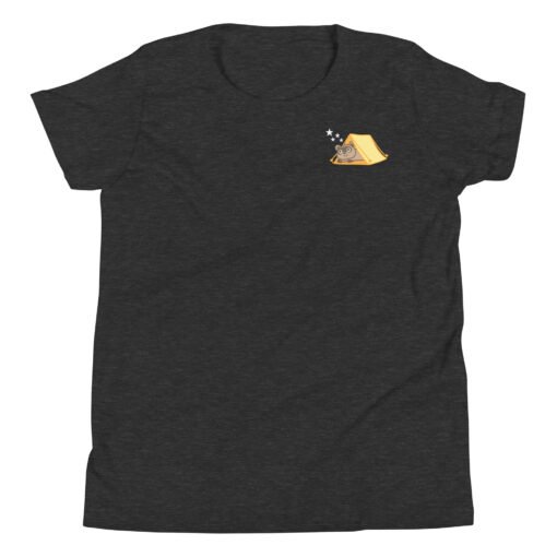 Youth Short Sleeve T-Shirt Raccoon Camping - Image 6