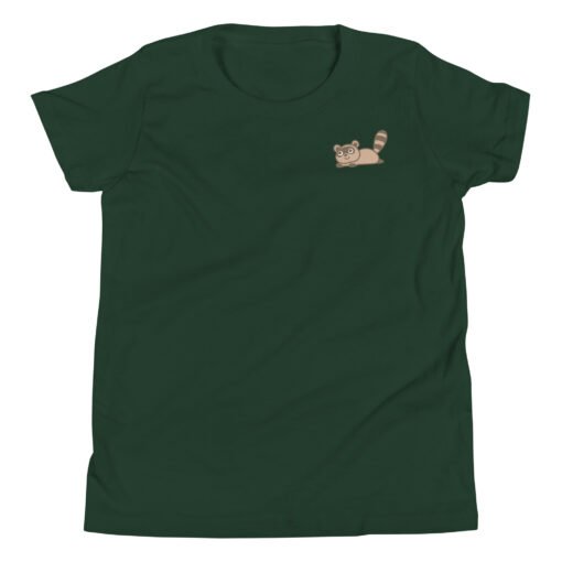 Youth Short Sleeve T-Shirt Raccoon - Image 5
