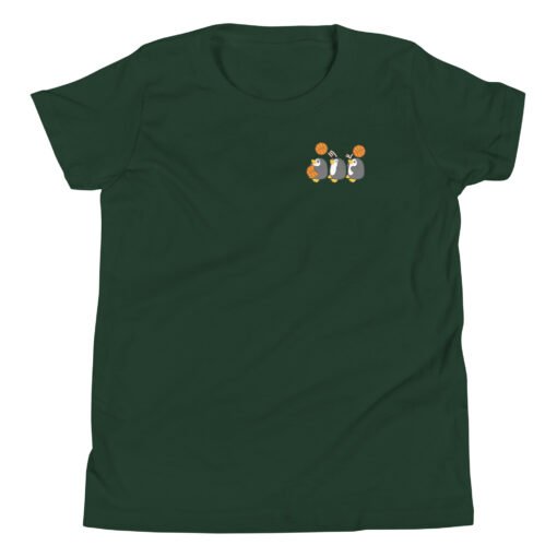 Youth Short Sleeve T-Shirt Penguin Team Basketball - Image 5