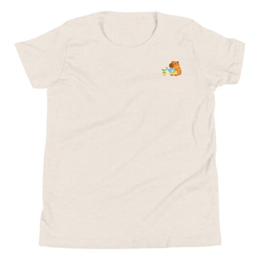 Youth Short Sleeve T-Shirt Gardening Capybara - Image 9