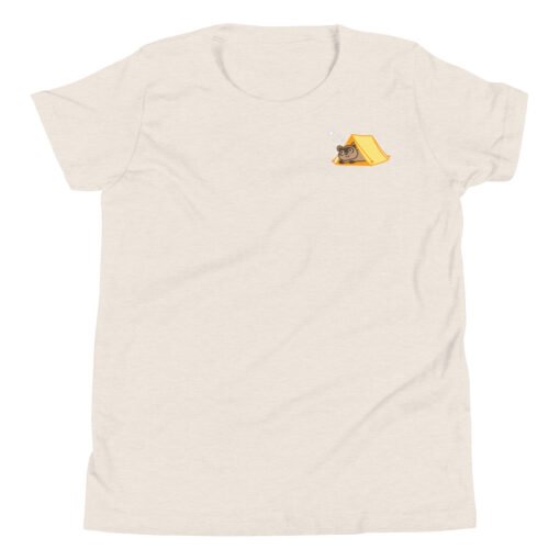 Youth Short Sleeve T-Shirt Raccoon Camping - Image 9