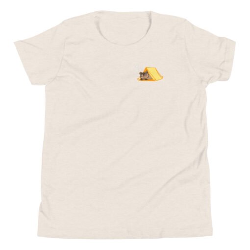 Youth Short Sleeve T-Shirt Raccoon Camping - Image 9