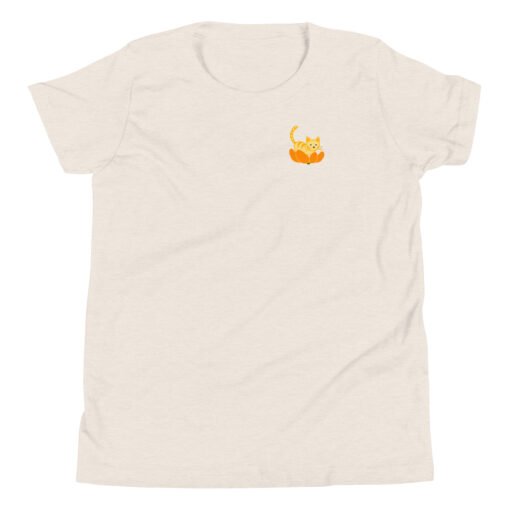 Youth Short Sleeve T-Shirt Orange Cat Orange Peel - Image 9