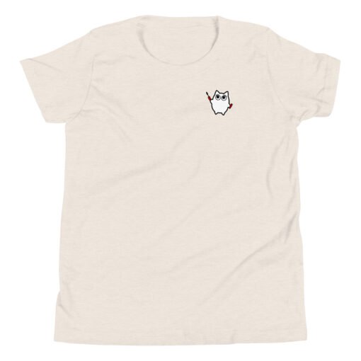Youth Short Sleeve T-Shirt Little Ghost Makeup - Image 9