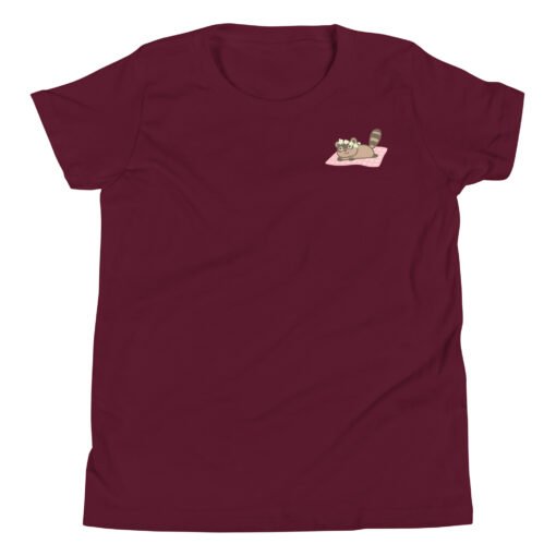 Youth Short Sleeve T-Shirt Raccoon Picnic - Image 4