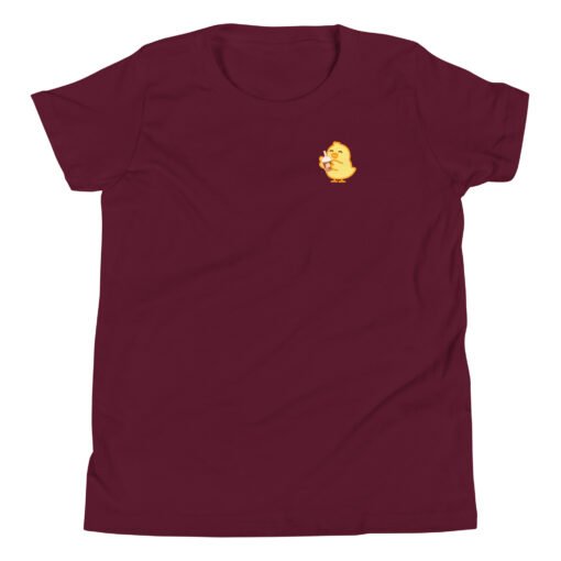 Youth Short Sleeve T-Shirt Baby Chick Coffee - Image 4