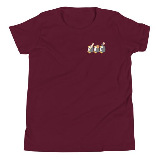 Youth Short Sleeve T-Shirt Penguin Team Baseball - Image 4