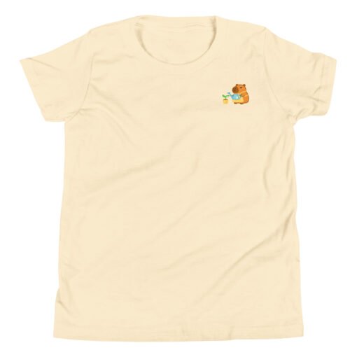 Youth Short Sleeve T-Shirt Gardening Capybara - Image 10