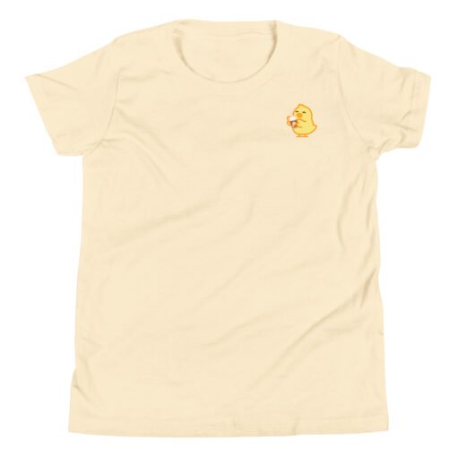 Youth Short Sleeve T-Shirt Baby Chick Coffee - Image 10