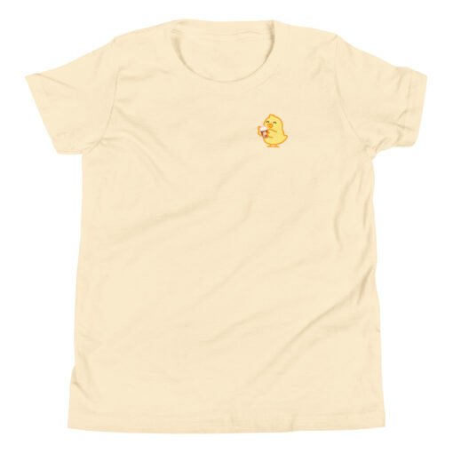 Youth Short Sleeve T-Shirt Baby Chick Coffee - Image 10