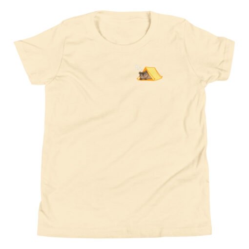 Youth Short Sleeve T-Shirt Raccoon Camping - Image 10