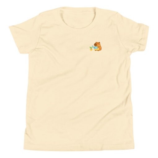 Youth Short Sleeve T-Shirt Gardening Capybara - Image 10