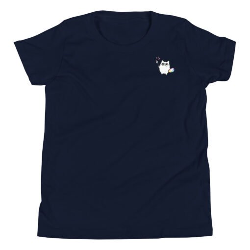 Youth Short Sleeve T-Shirt Little Ghost Painting - Image 3