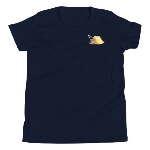 Youth Short Sleeve T-Shirt Raccoon Camping - Image 3