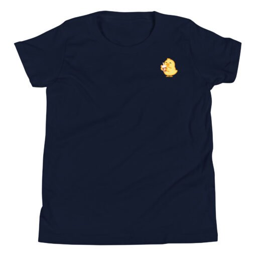 Youth Short Sleeve T-Shirt Baby Chick Coffee - Image 3