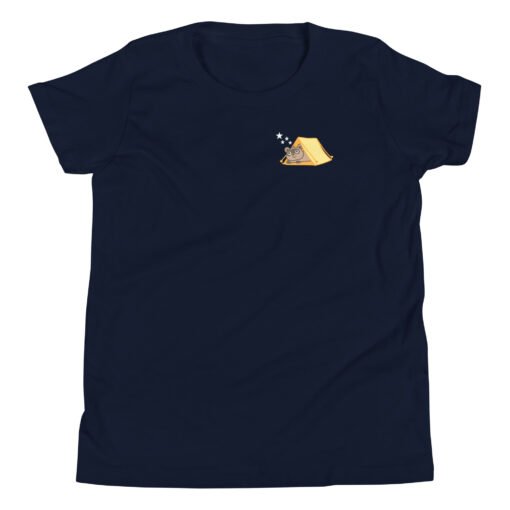 Youth Short Sleeve T-Shirt Raccoon Camping - Image 3