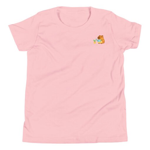 Youth Short Sleeve T-Shirt Gardening Capybara - Image 8