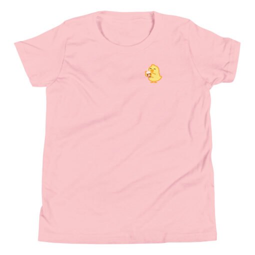Youth Short Sleeve T-Shirt Baby Chick Coffee - Image 8