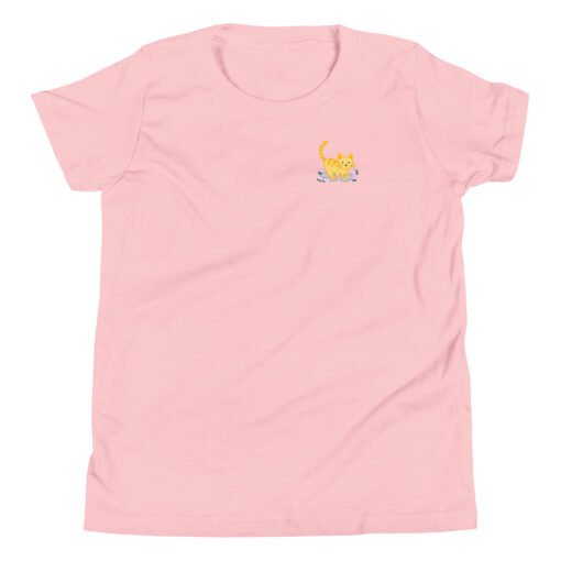 Youth Short Sleeve T-Shirt Orange Cat Outdoor - Image 8