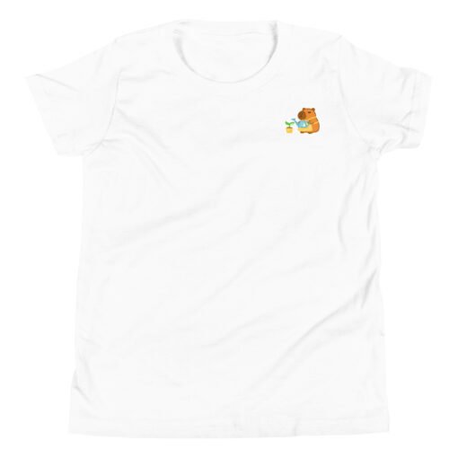 Youth Short Sleeve T-Shirt Gardening Capybara