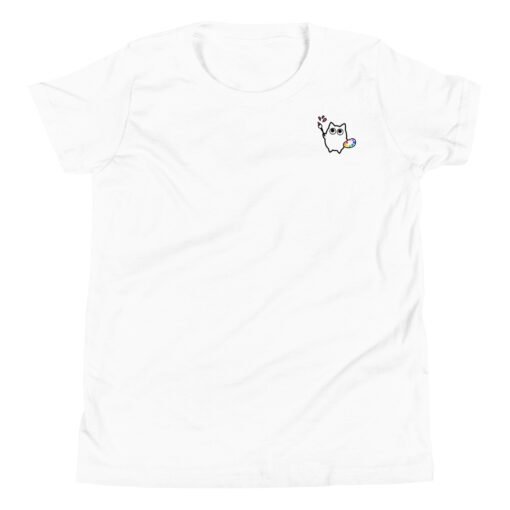 Youth Short Sleeve T-Shirt Little Ghost Painting