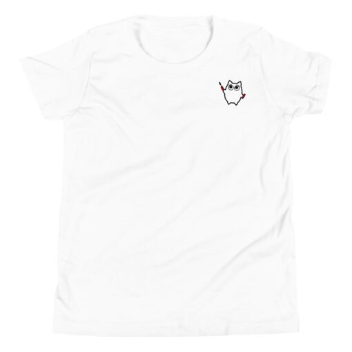 Youth Short Sleeve T-Shirt Little Ghost Makeup