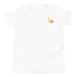 Youth Short Sleeve T-Shirt Orange Cat Fish