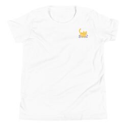 Youth Short Sleeve T-Shirt Orange Cat Outdoor
