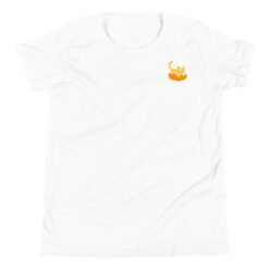 Youth Short Sleeve T-Shirt Orange Cat Orange Peel