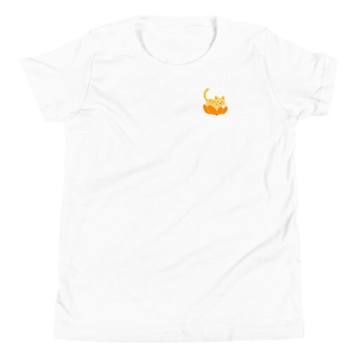 Youth Short Sleeve T-Shirt Orange Cat Orange Peel