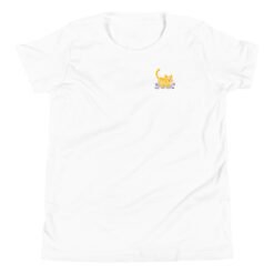 Youth Short Sleeve T-Shirt Orange Cat Outdoor