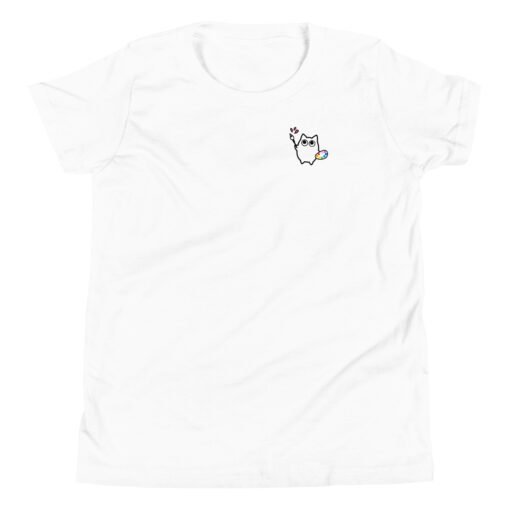 Youth Short Sleeve T-Shirt Little Ghost Painting